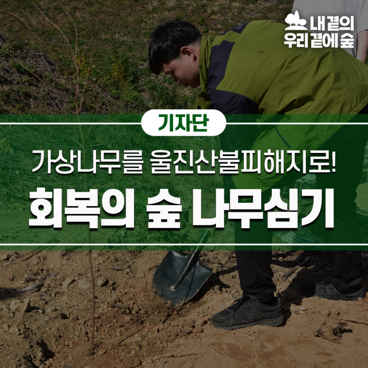 [ESG 실천] <b>울진 산불</b>피해지 "회복의 숲" 나무 심기 현장을 가다!