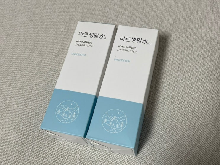  바른생활수, 비타민 샤워필터(샤워기 교체X)