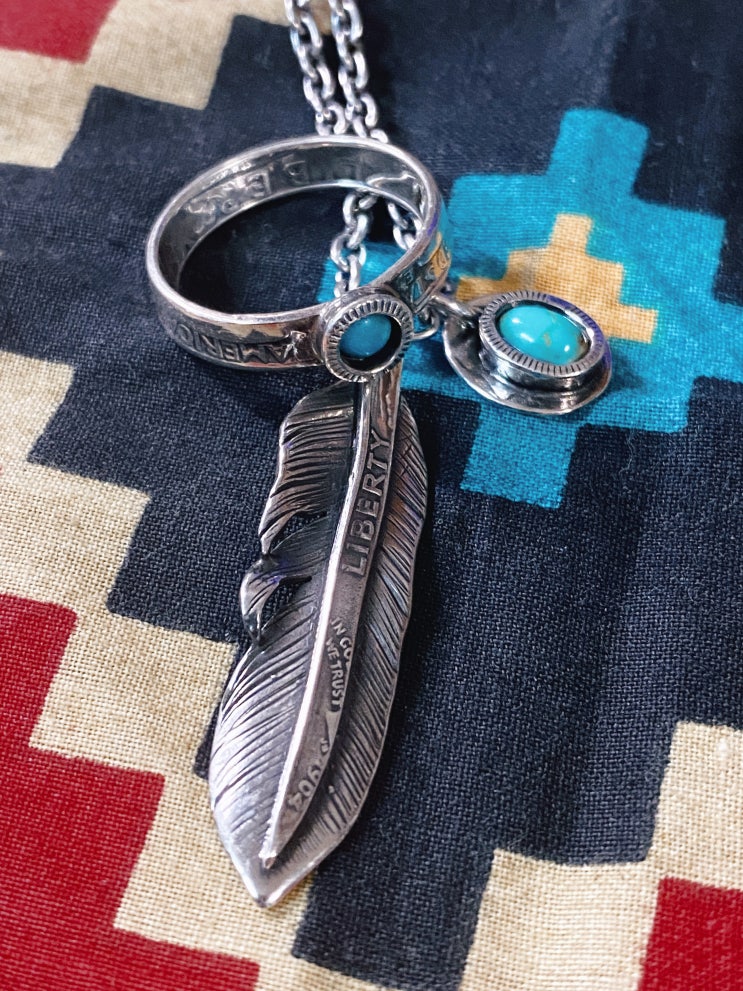  [North Works] LIBERTY FEATHER PENDANT NECKLACE / N-410 / 노스웍스 깃털 목걸이