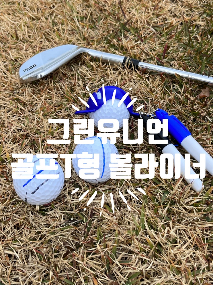  가성비좋고 선물하기좋은 골프용품 "그린유니언 골프T형 볼라이너"