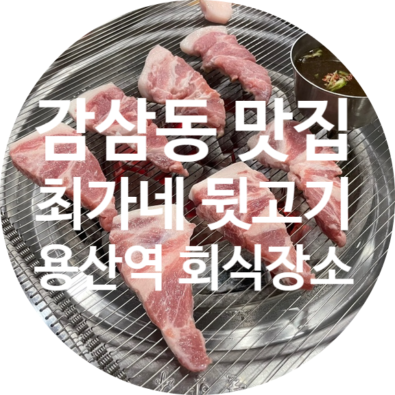  [감삼동맛집] 최가네뒷고기  쫀득 부드러운 모듬한접시