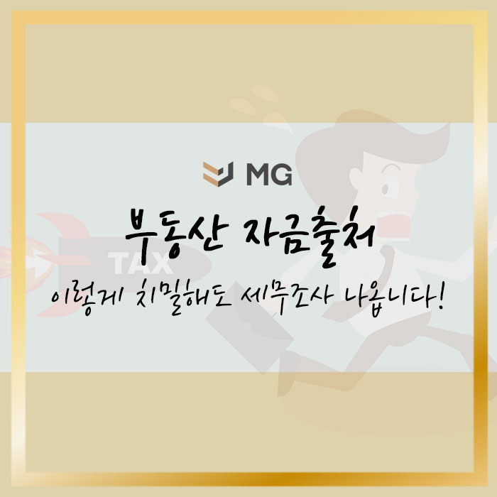  부동산 자금출처 이렇게 치밀해도 세무조사 나옵니다!