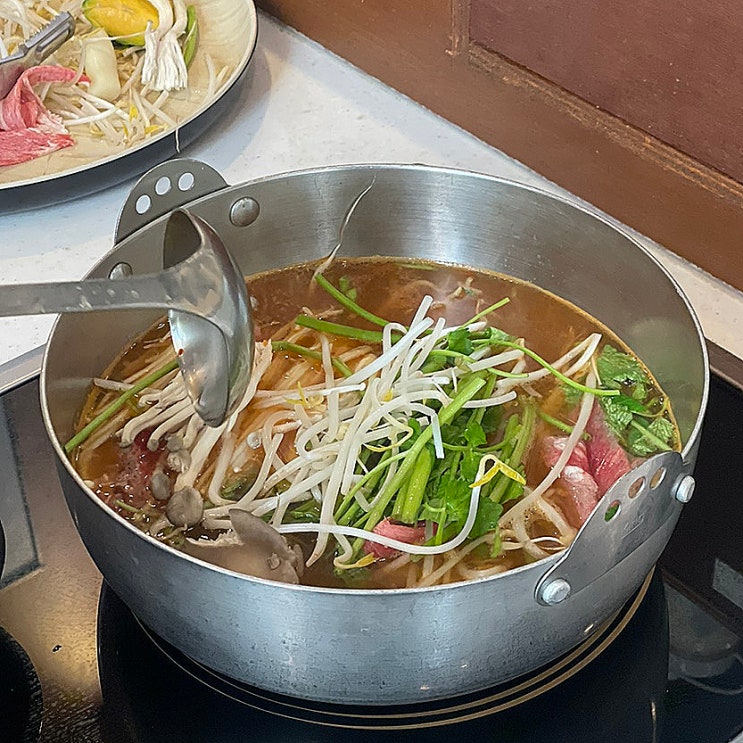  상남동맛집 혼밥 하기 좋은 1인 샤브 평일 점심 후기 : 호요샤브