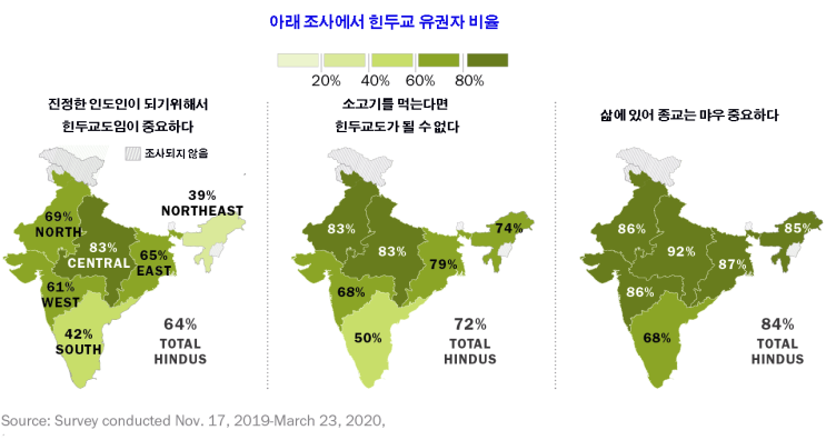 (인디샘 컨설팅) 인도 모디 총리의 BJP(집권정당)에 대한 힌두교도들의 지지는 지역,식사습관과 언어에 따라 다르다 (인디샘 컨설팅) 인도 모디 총리의 BJP(집권정당)에 대한 힌두교도들의 지지는 지역,식사습관과 언어에 따라 다르다