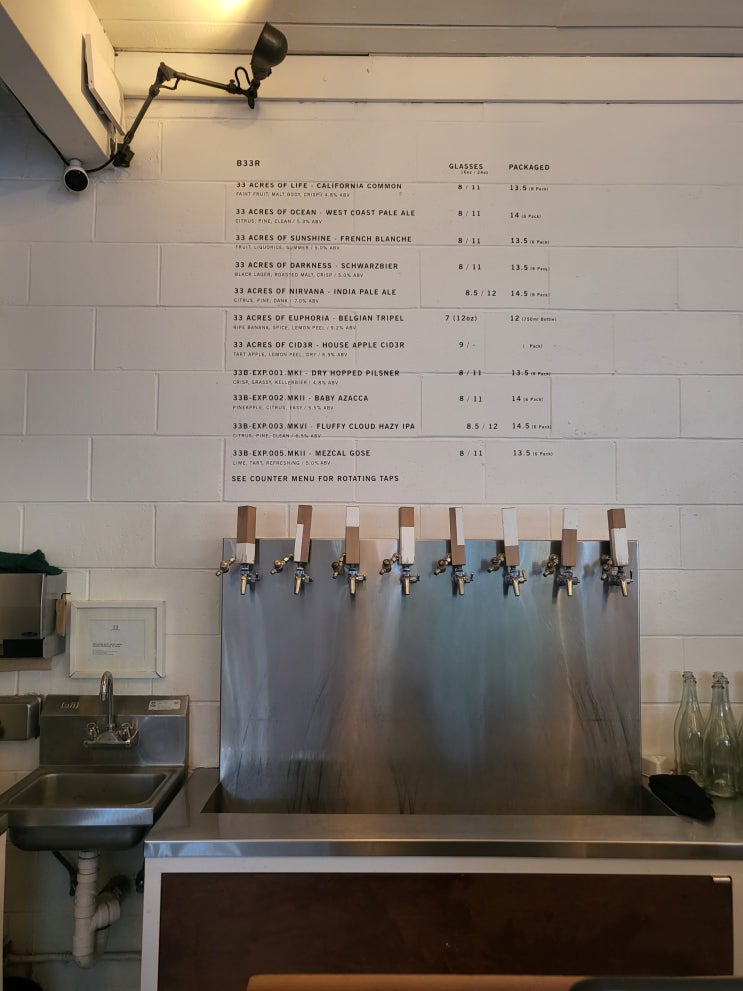  밴쿠버 브루어리 투어 33 Acres Brewing Co.