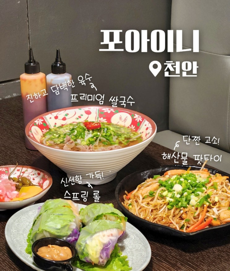  포아이니 천안 청당동 베트남 쌀국수 맛집 후기