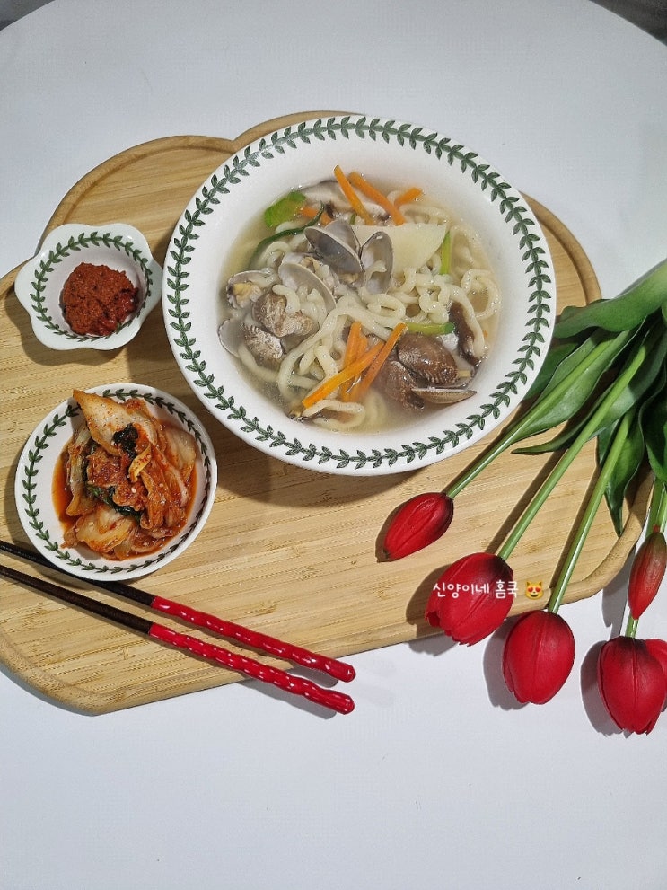  면과함께 바지락칼국수 밀키트 추천 칼국수 전국 택배