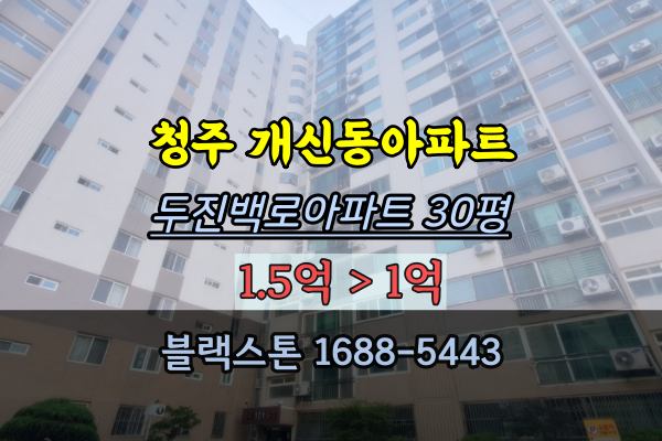  청주 개신동아파트 두진백로1차 경매 31평