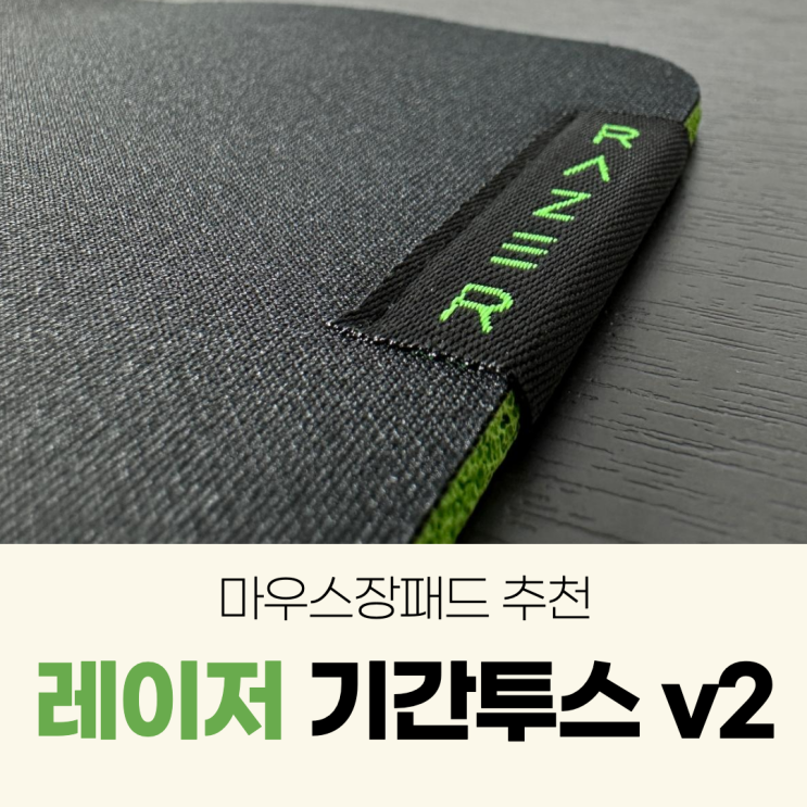  레이저 기간투스 v2 마우스,데스크 장패드 구매 후기