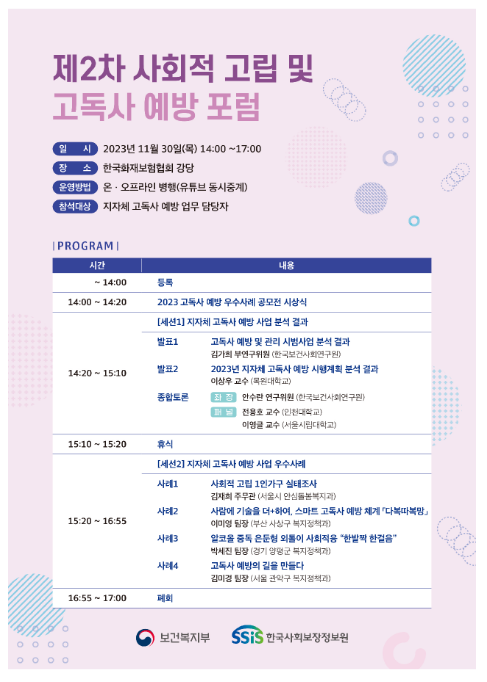 고독사 예방 우수 지방자치단체 한 자리에! 고독사 예방 우수 지방자치단체 한 자리에!
