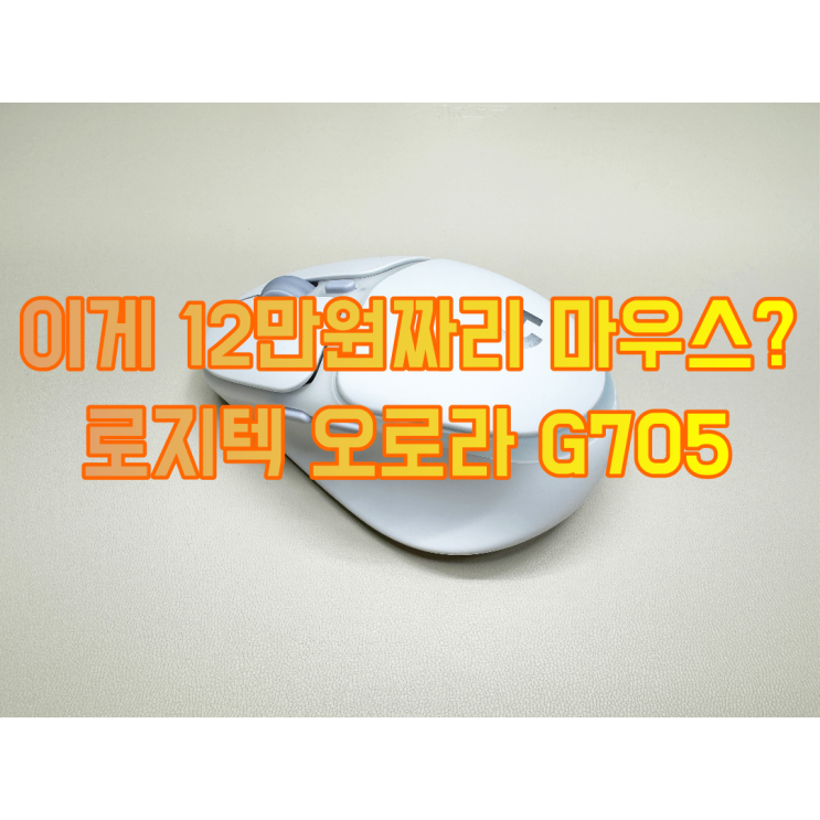 10만 원 이상주고 구입하기 많이 아쉬운 로지텍 오로라 무선 게이밍 마우스 G705
