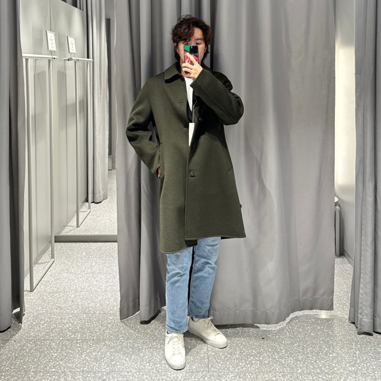  아르켓 매장 남자 울 코트 봄옷 코디 패션 미리 준비