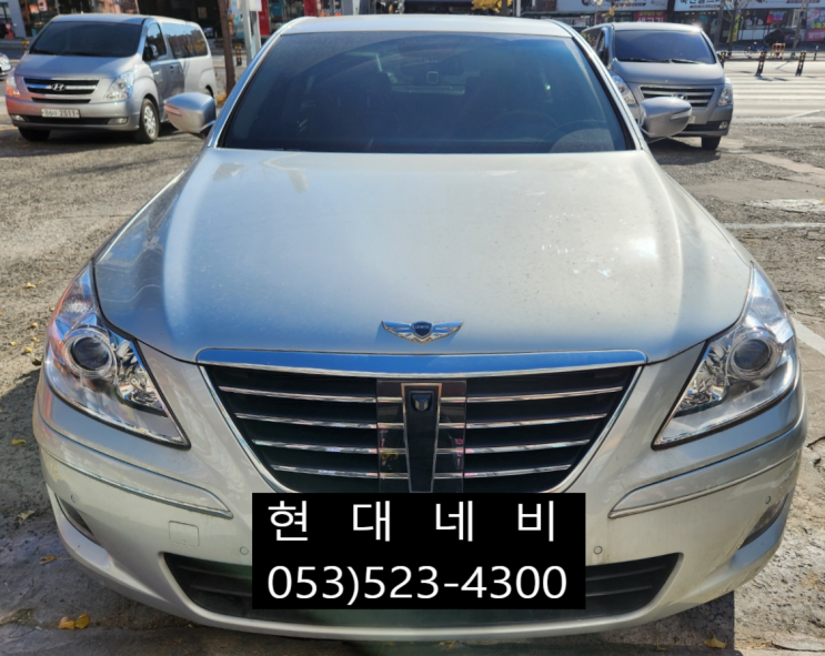  대구 제네시스BH330 AVN 순정네비게이션 화면백화 화면불량 수리