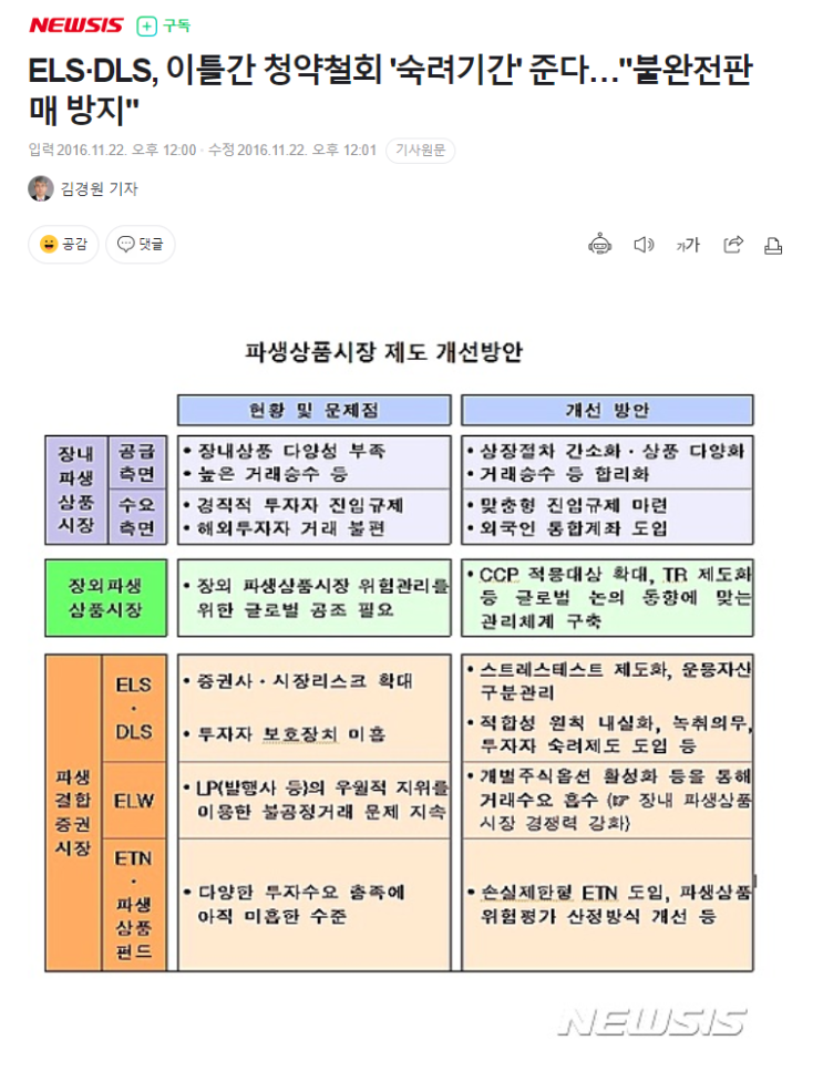  ELS 이슈 :: 인간의 욕심은 끝이 없고 같은 실수는 반복된다.