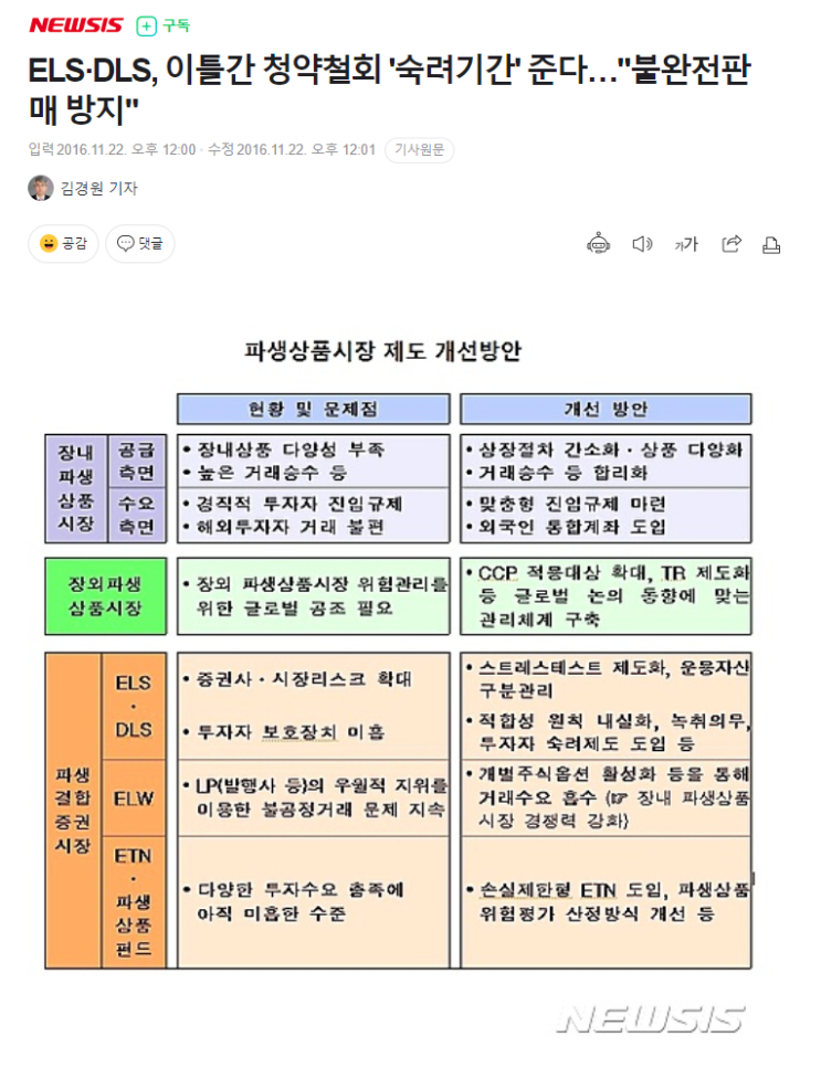 ELS 이슈 :: 인간의 욕심은 끝이 없고 같은 실수는 반복된다.