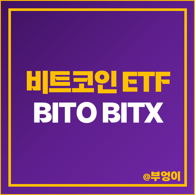 비트코인 ETF BITO 가상화폐 2배 레버리지 관련주 BITX 비트코인 ETF BITO 가상화폐 2배 레버리지 관련주 BITX