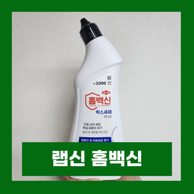  다이소 곰팡이제거제 랩신 홈백신 욕실 곰팡이 제거 장단점