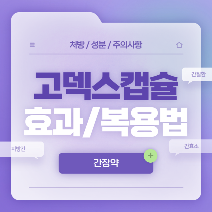 간장약 : 고덱스 캡슐 효과 및 복용법 【#지방간 #간질환 #SGPT #처방 #가격 #고덱스캅셀 #고덱스정 #셀트리온】