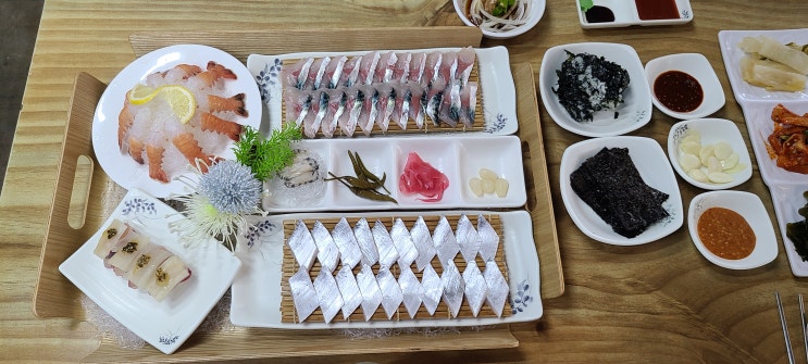  제주도 딱새우 회 맛집, 성산 삼달리 인근 신산포구 자연산 횟집