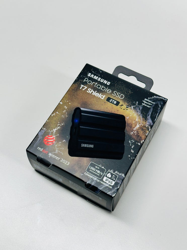  [내돈내산] 보안도, 내구성도 걱정 없는 삼성 Portable SSD T7 Shield 2TB