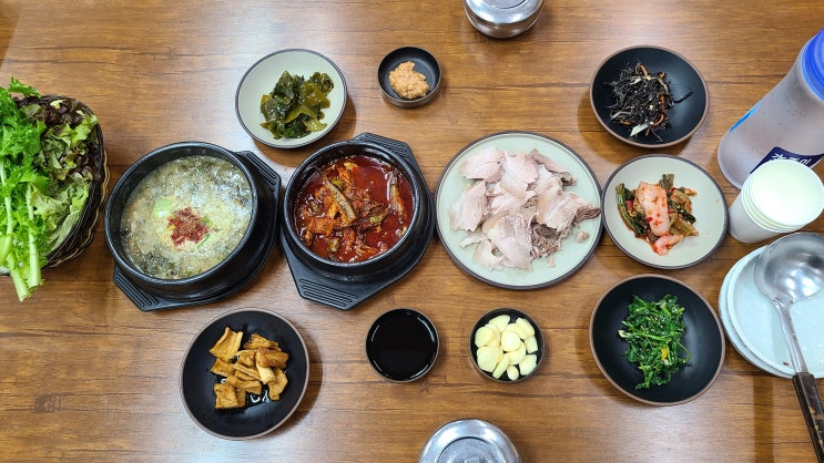  제주 시내 점심,  삼다수 숲길 입구 쌈정식 맛집 교래퐁낭
