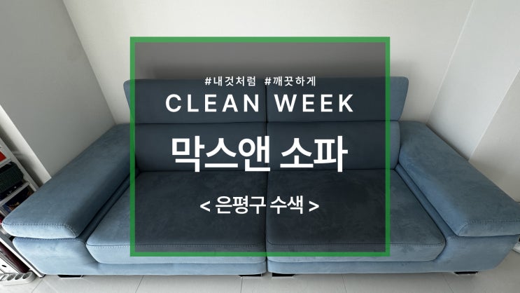  막스앤 3인 소파 청소