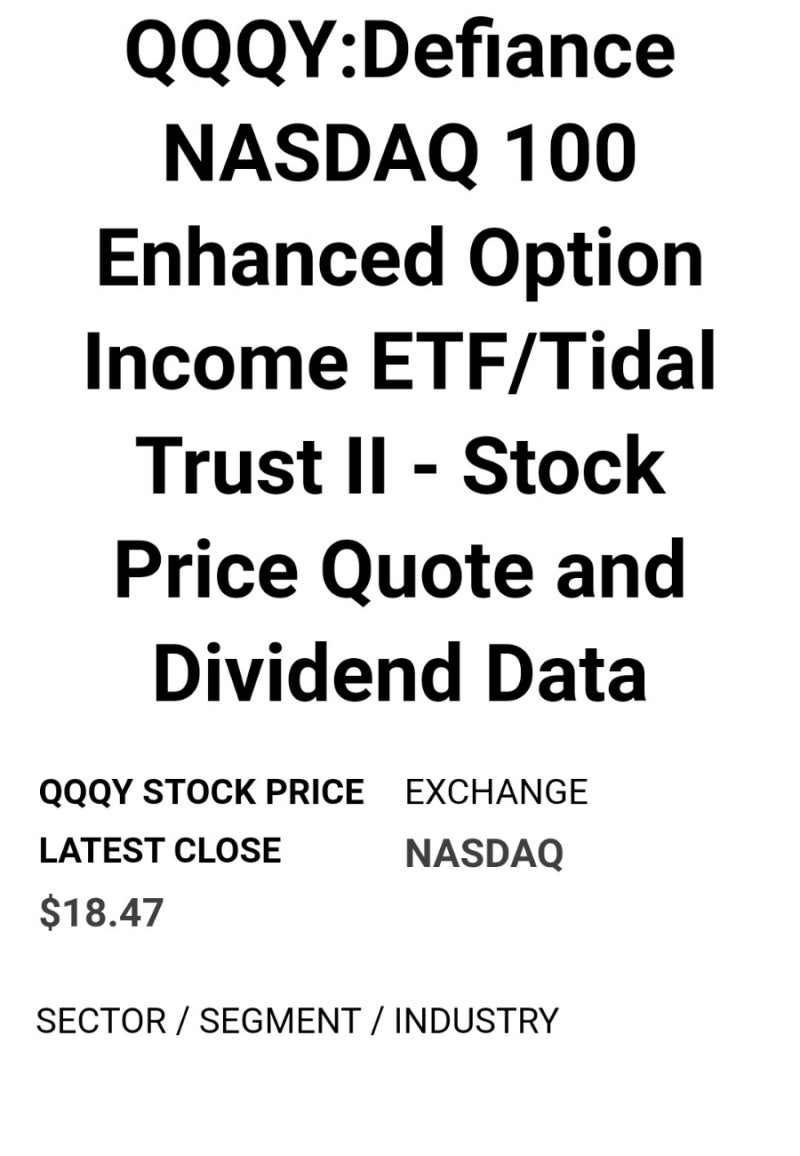 QQQY ETF 2023년 12월 월배당금 월분배금 : 네이버 블로그