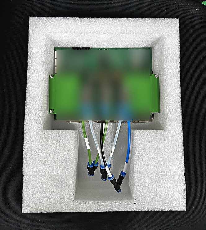 PCB기판 파손 없는 PEFOAM 완충제 맞춤제작 샘플링 과정 PCB기판 파손 없는 PEFOAM 완충제 맞춤제작 샘플링 과정