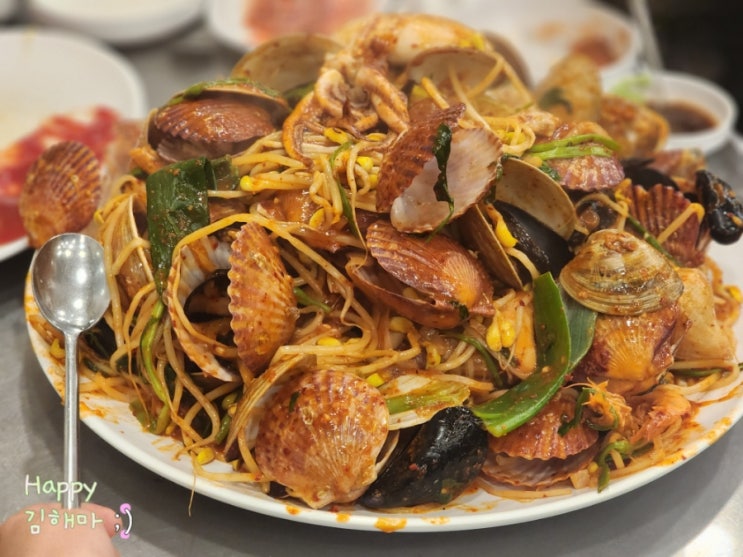  조개산더미 해물찜맛집 파주포장마차 원조완도실내포장마차