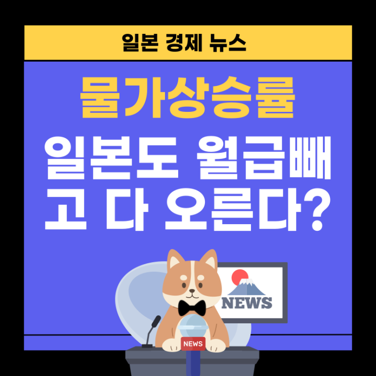  일본 물가상승률 소비자물가지수 임금상승률로 보는 인플레이션