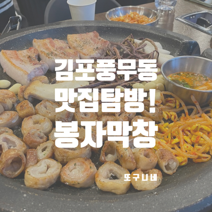  김포 풍무동 맛집 탐방! 김포막창 추천 봉자막창 김포풍무점