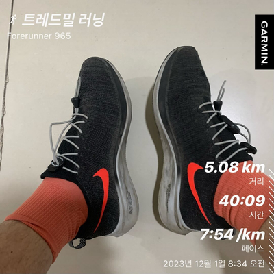  20231201 - 트레드밀 러닝