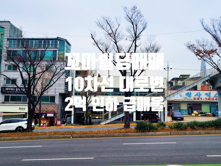  대전 꼬마빌딩 매매 갈마동 왕복 10차선 대로변 대지넓은 상가 건물(매물 번호 20231205)