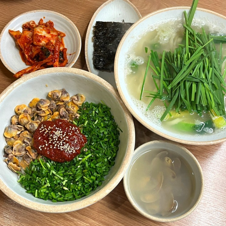  영등포 타임스퀘어 한식 맛집, 고향 엄마손 생바지락 칼국수