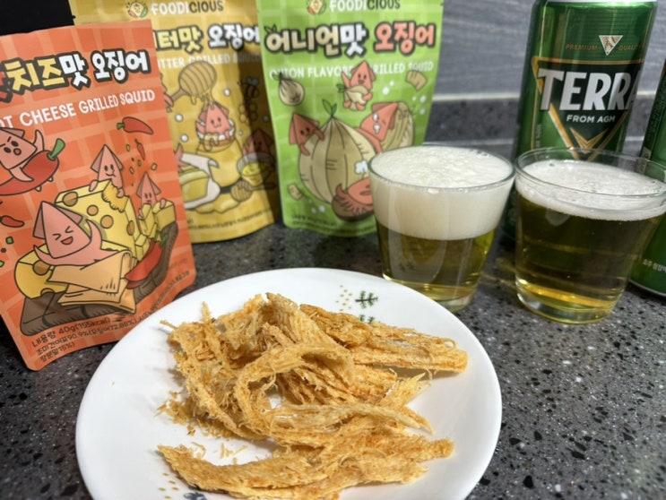  오징어 간식 푸디셔스 시즈닝 오징어 맥주마른안주