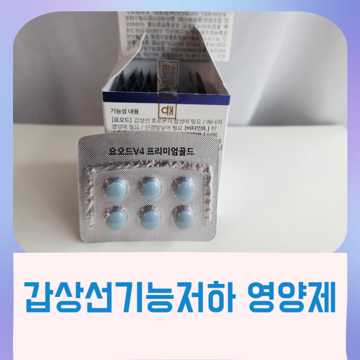  갑상선 저하증 영양제 - 출산 후 요오드 영양제 섭취