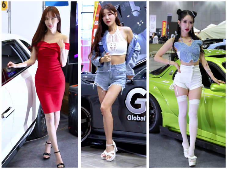  2023 오토살롱위크, 레이싱모델 육예주,최슬기,박소영,김시후,홍지은,맹나현,도유리