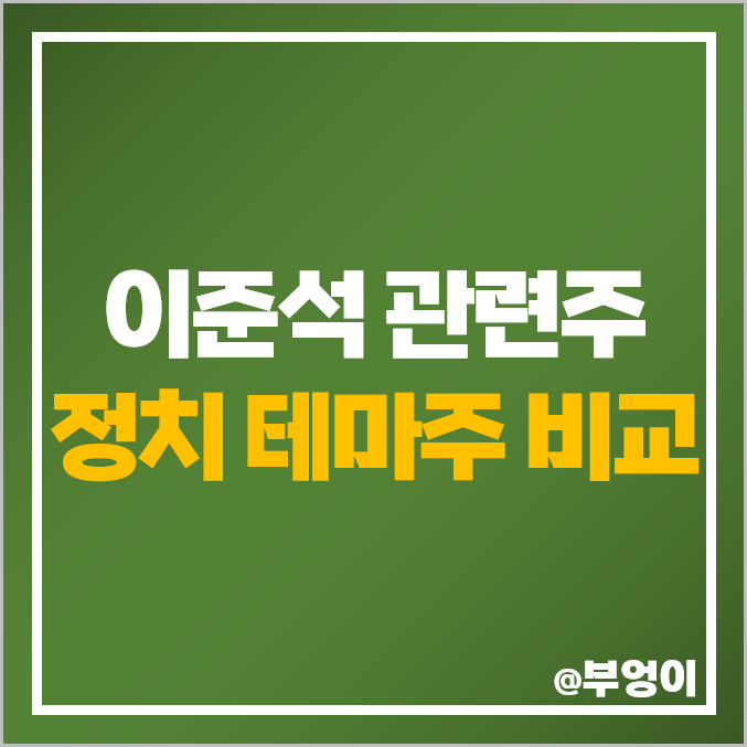 이준석 관련주 정치 테마주 대장주 삼보산업 주식 넥스트아이 주가