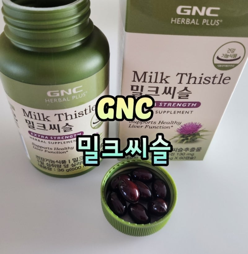 [식품] 피로회복 간건강을 위한 GNC 밀크씨슬 간편하게 활력 업업!