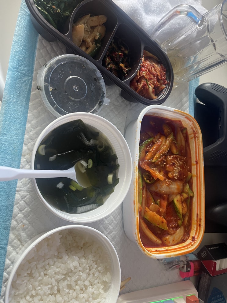  오늘 도시락 주문 오늘은 진순에서 제육볶음