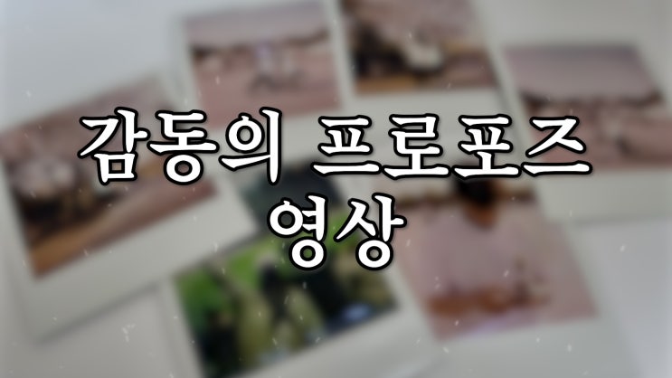  감동의 프로포즈 영상 (노을-함께)