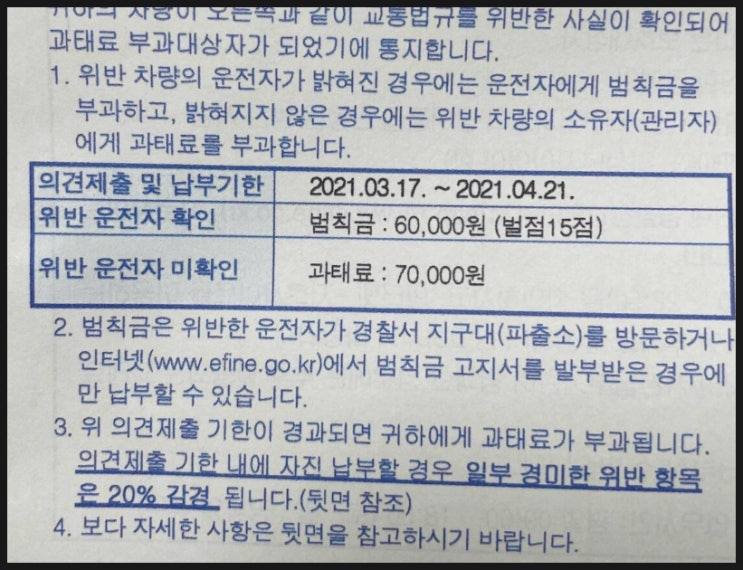  자동차 신호위반 조회 방법 및 벌금/과태료/범칙금 알려드려요 (Feat. 어린이보호구역)