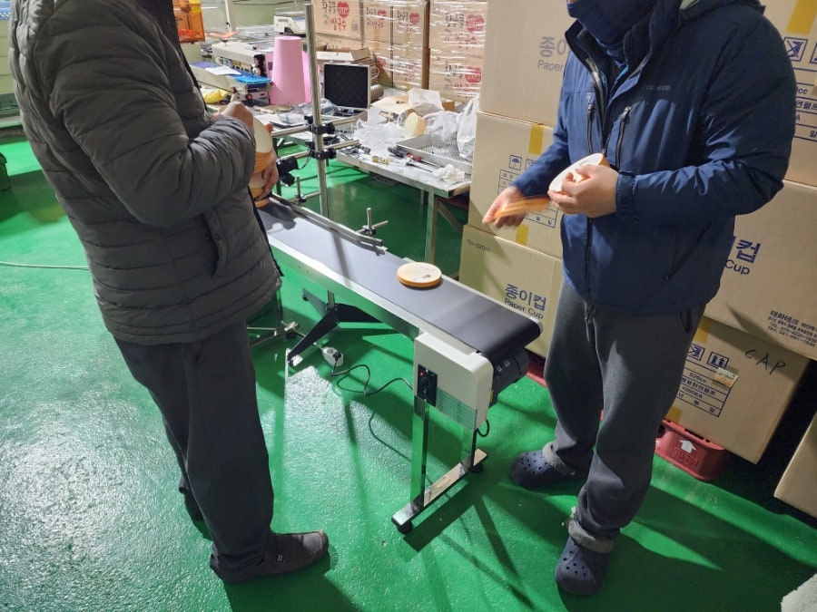 벤트사이 핸드프린터 각인기 라인설치 현장 사진 3