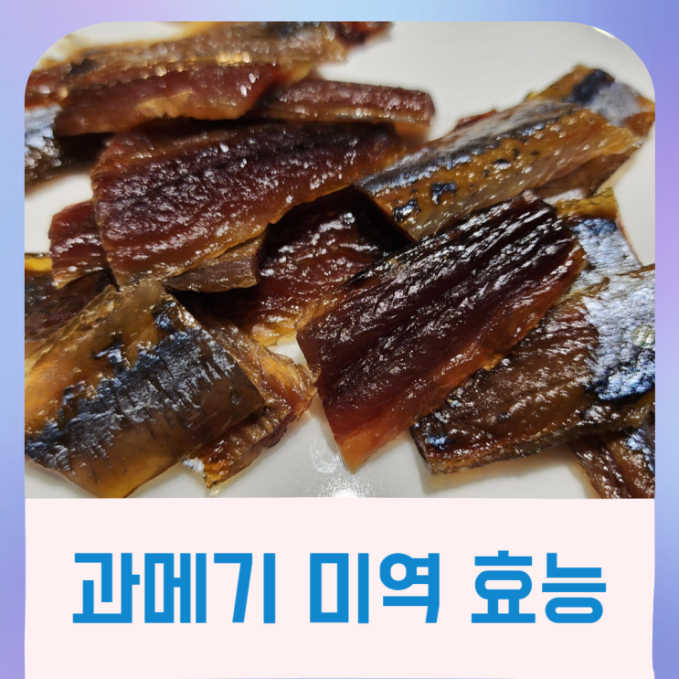  과메기 미역 부작용 효능