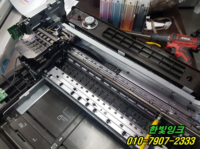인천 서구 청라동 HP7612 복합기 0x61011bed  프린터 오류 무한잉크 스테이션 수리 교체 설치 작업