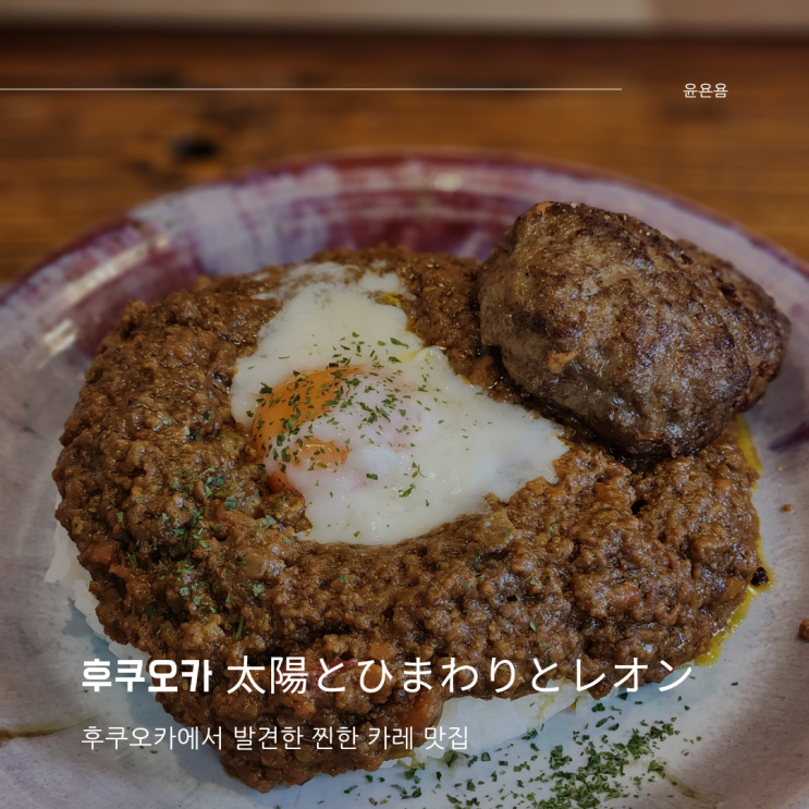  후쿠오카 太陽とひまわりとレオン카레 현지 찐맛집