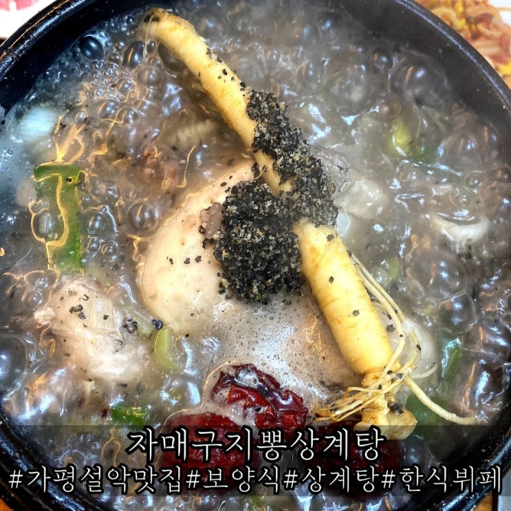  가평 설악 맛집 특별했던 보양식 자매구지뽕상계탕