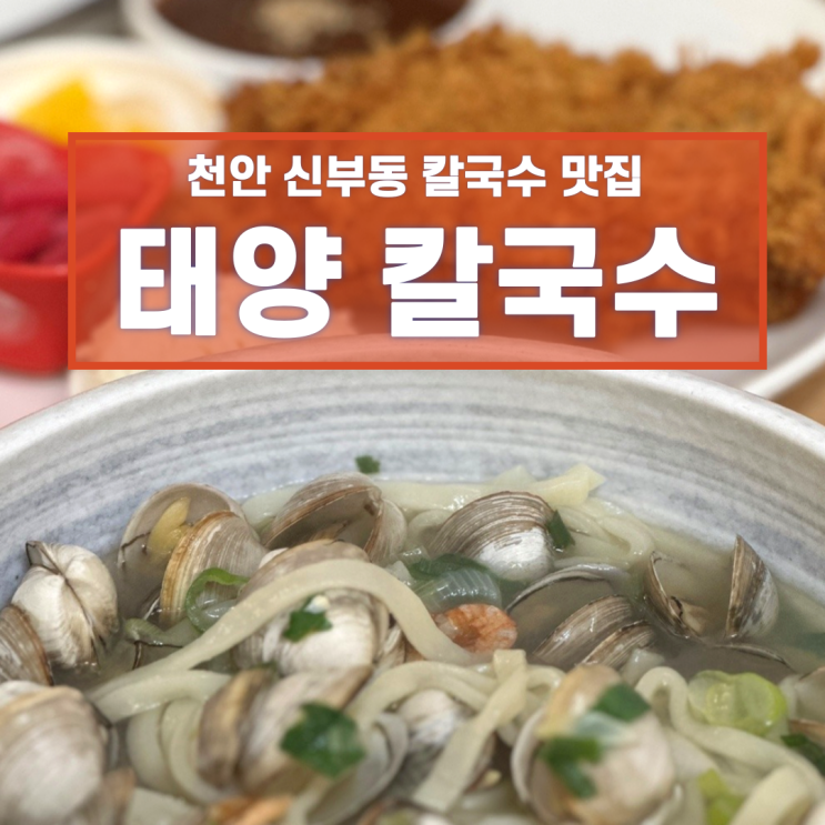  천안 신부동 맛집 태양칼국수 해물칼국수 수제돈까스 추천