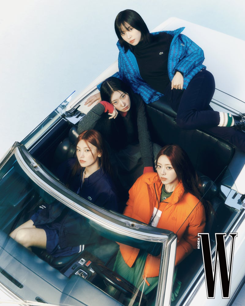 있지 예지 류진 채령 유나, 라코스테 패딩 가디건 신발, 여자 겨울코디 알아보기