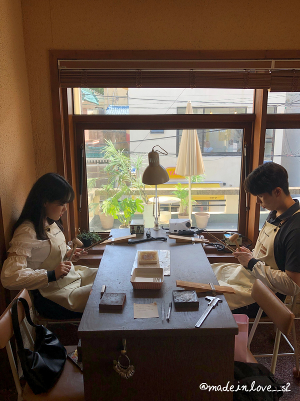  부산 데이트 메이드인러브에서 심플한 커플 반지만들기 원데이클래스 ⸜︎⸝